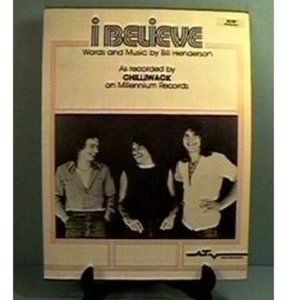 1981 Chilliwack Sheet Music I Believe